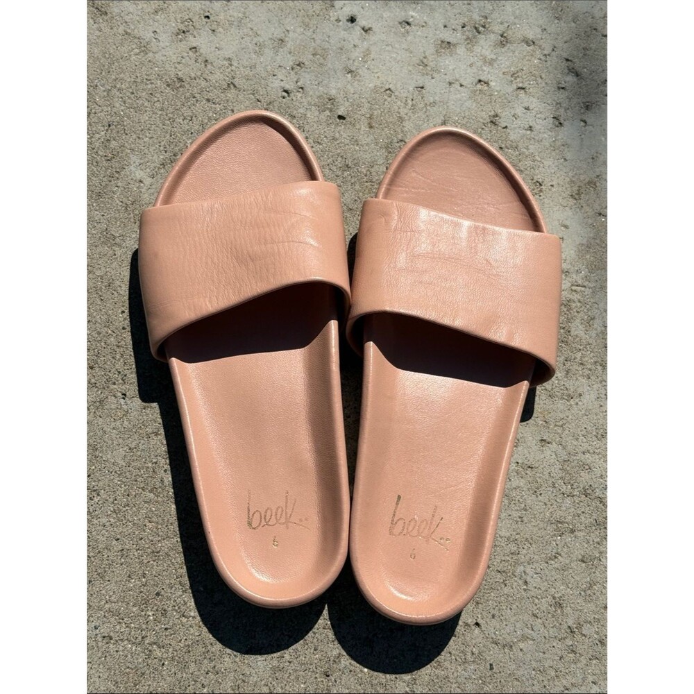 beek Blush Slide Sandals in Light Pink